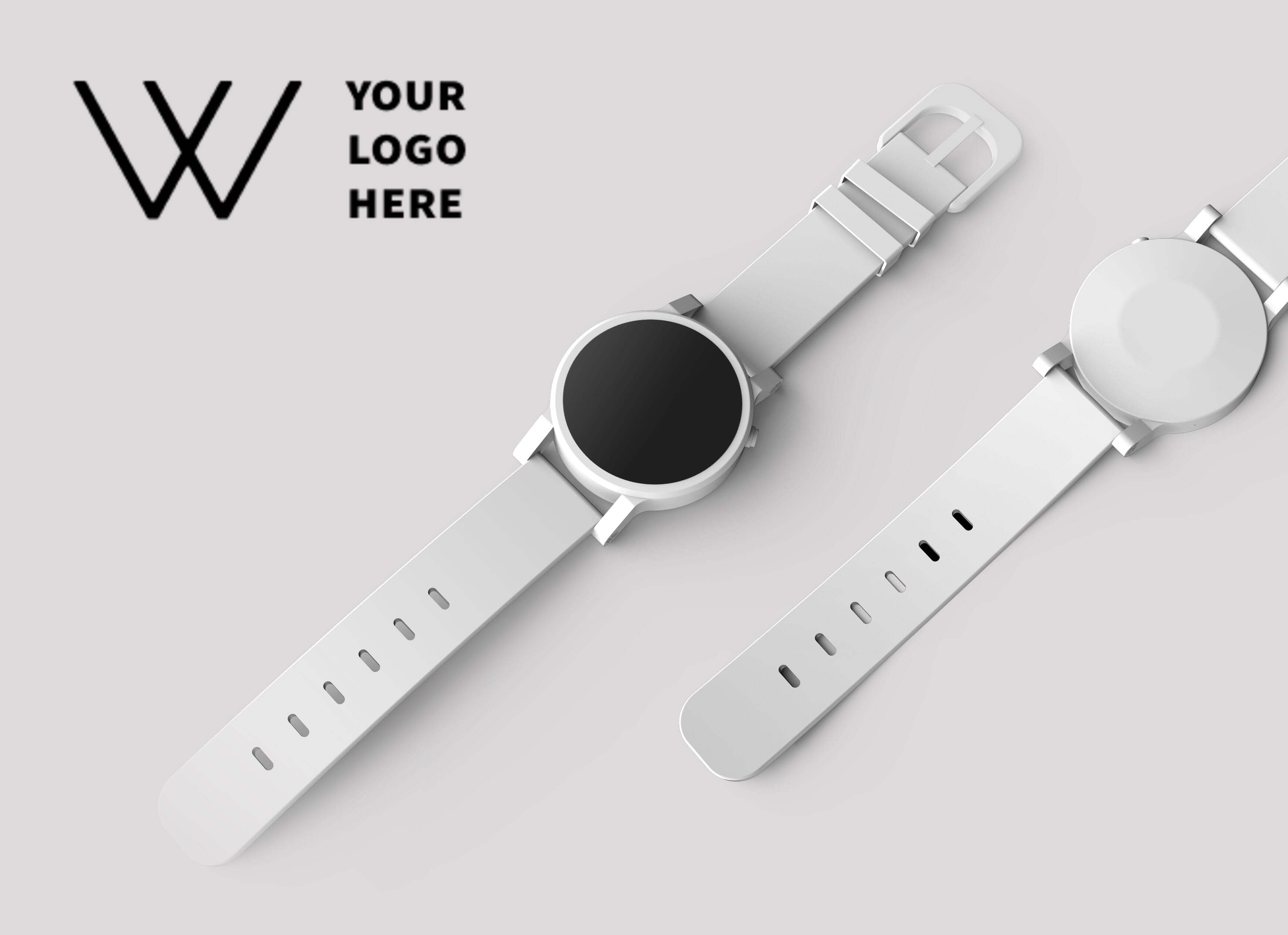 Watermark with scaled width